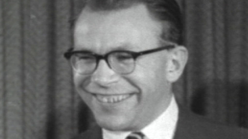 Olympic archive steeplechaser Chris Brasher (1957) Channel 4 News