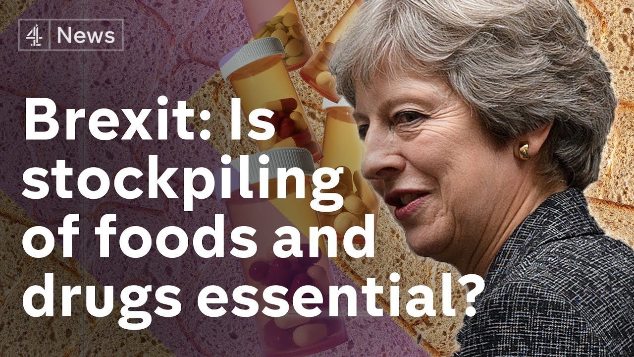 Brexit Is stockpiling of foods and drugs reassuring? Channel 4 News