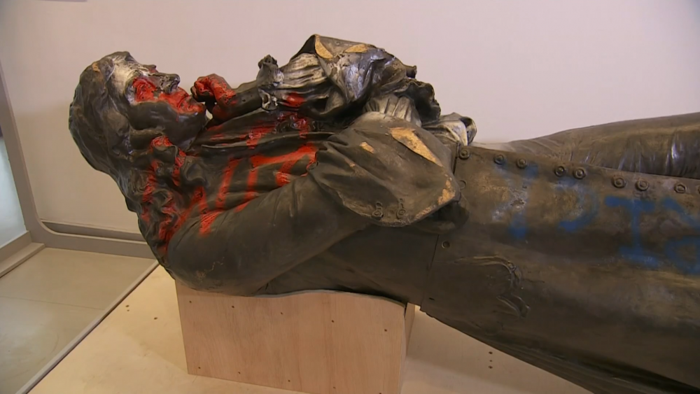 Bristol’s Colston statue on display again a year after being pulled