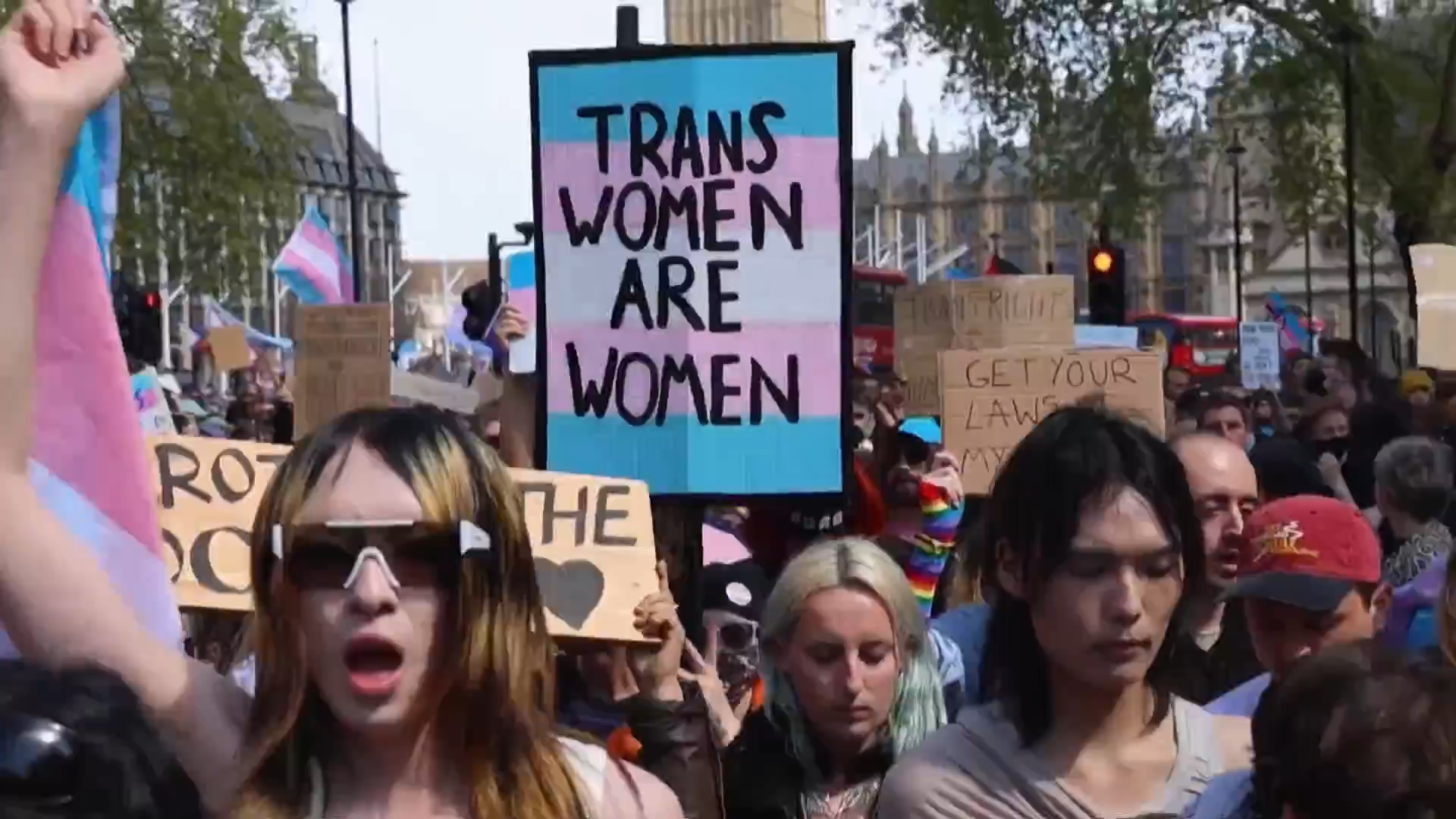 Transgender Rights Trans rights activists protest against gender court ruling – Channel 4 News