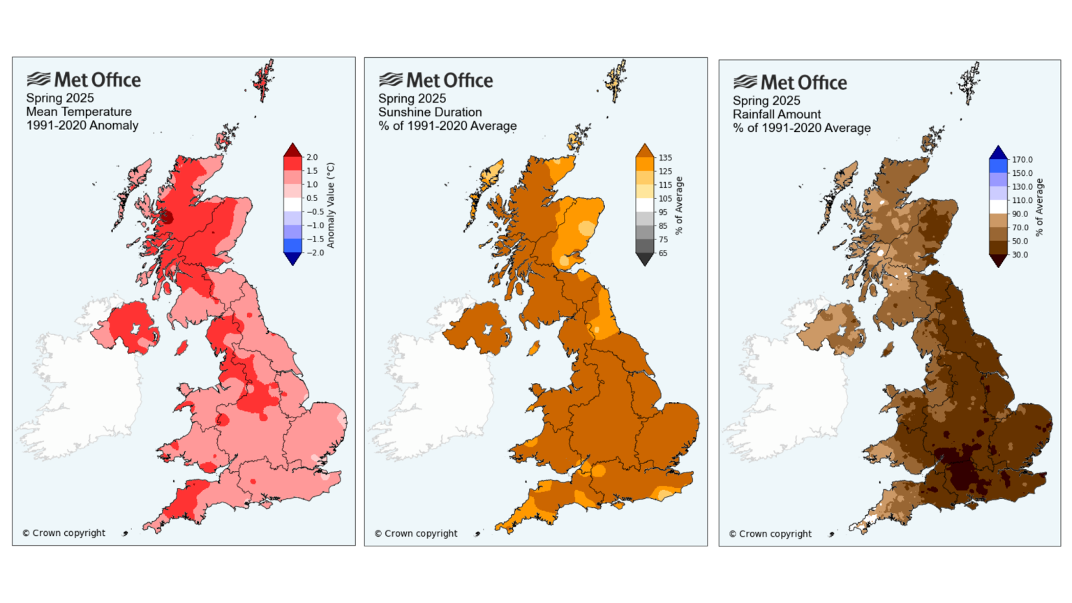 Spring 2025 was warmest and sunniest on record for UK – Liam Dutton ...