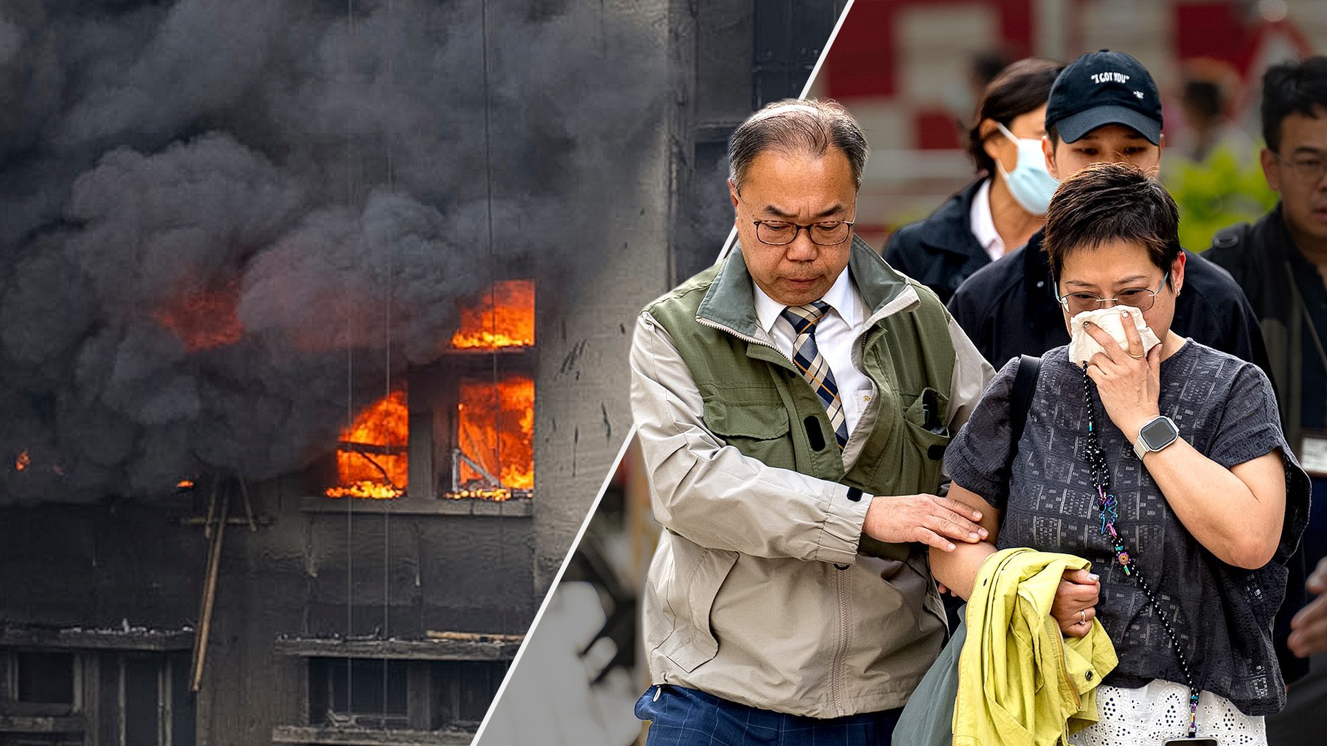 Hong Kong fire: 55 dead and hundreds missing