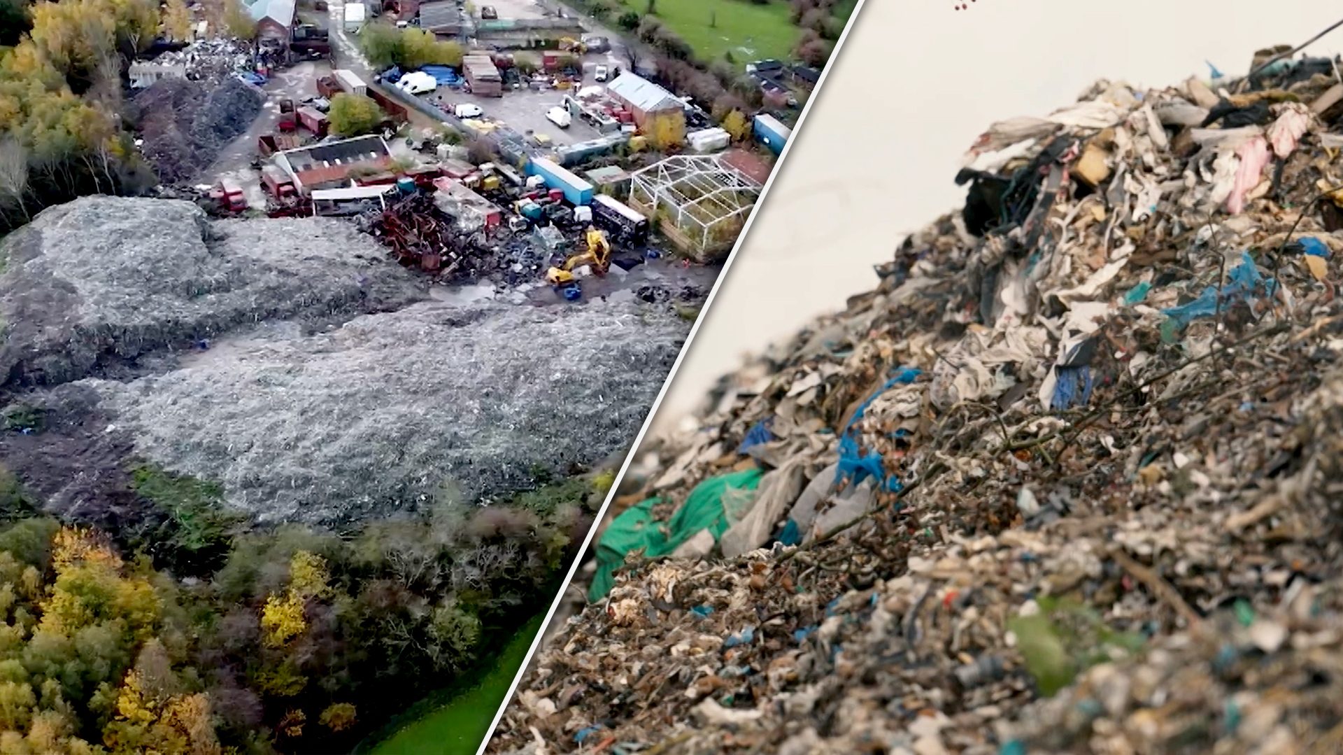 Government under fire over mountains of illegal waste