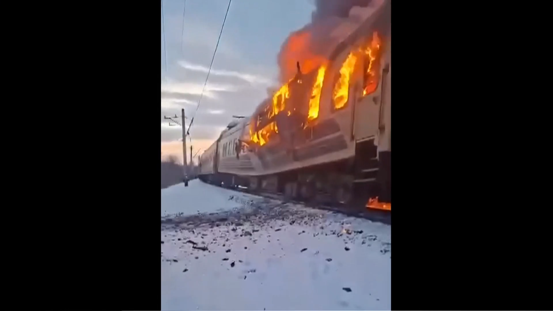 Russian attack on Ukrainian passenger train kills five people