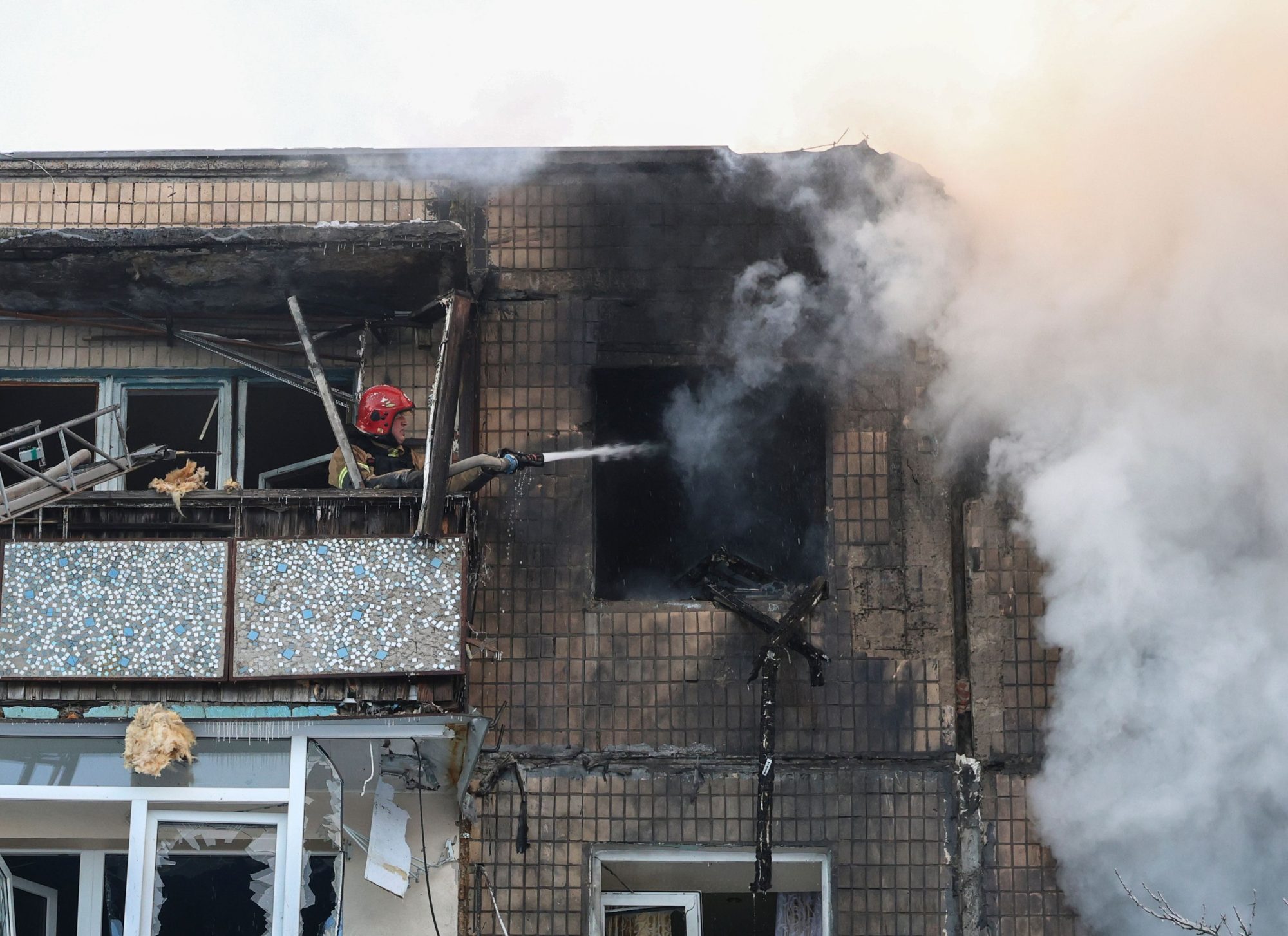 Russia attacks Ukraine with ‘record number of missiles’ says Zelenskyy