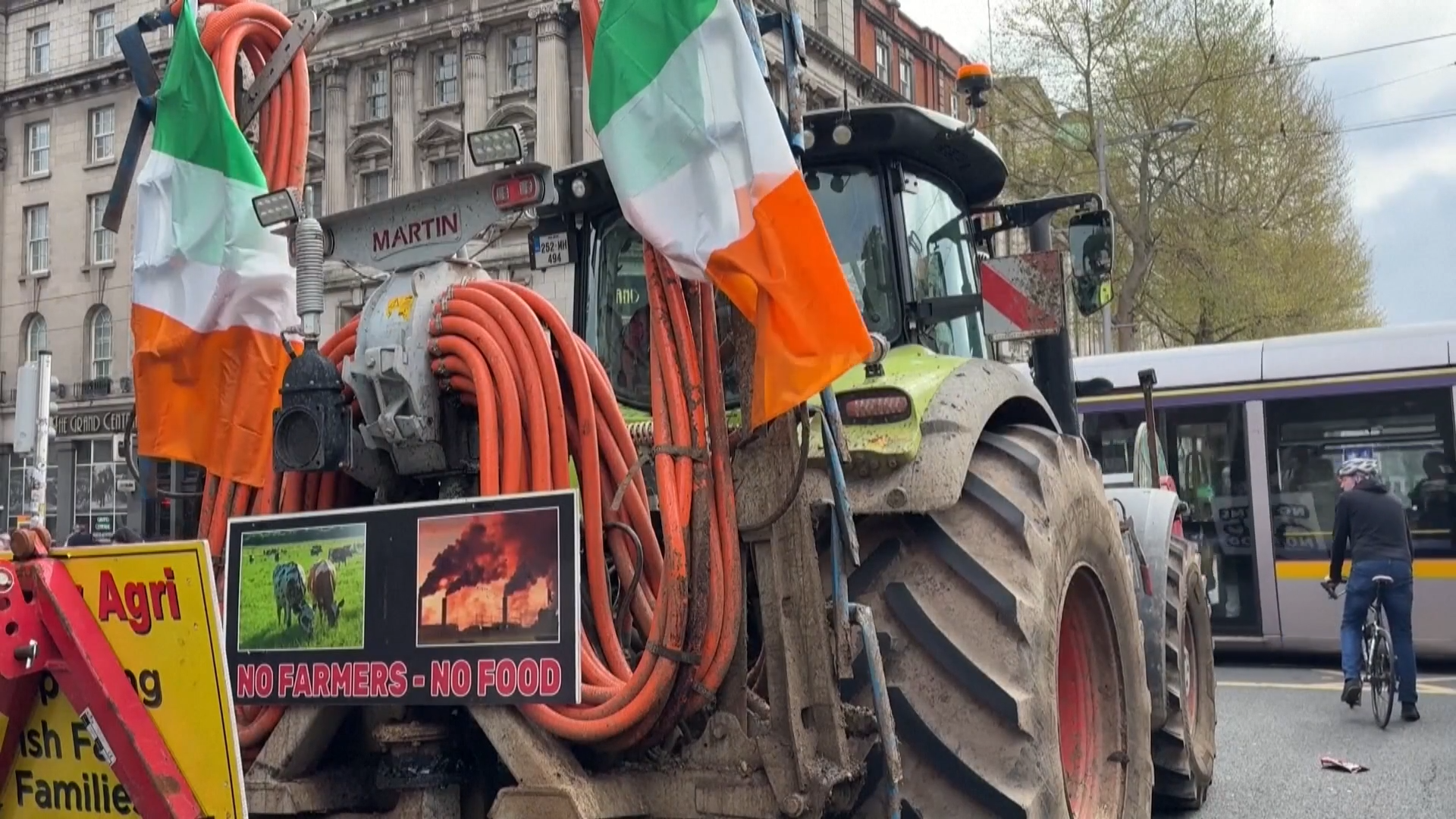 UK government warns of rising pressures on families, as protesters continue fuel blockade in Ireland