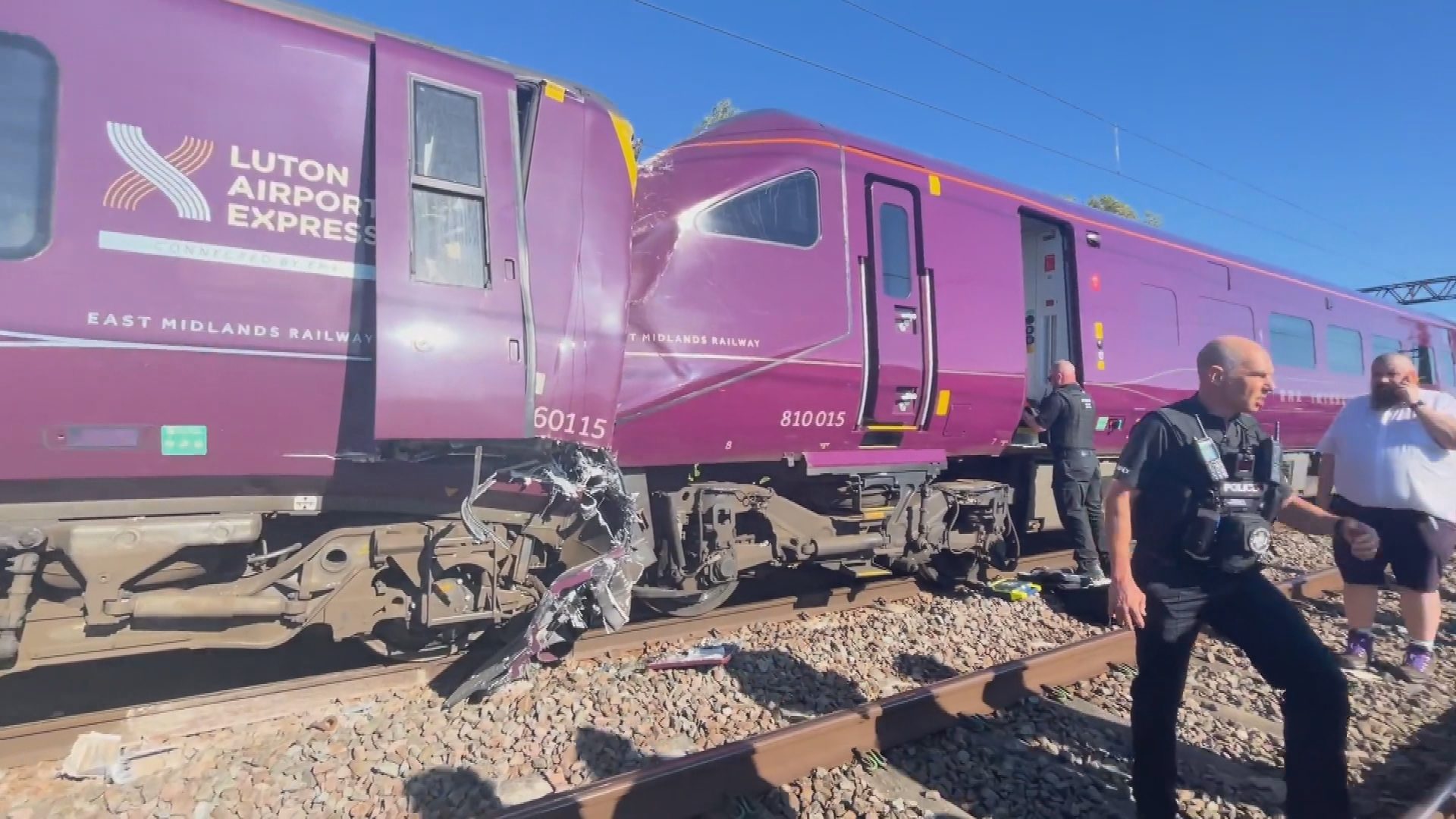 People on the two trains that crashed have described how fellow passengers flew out of their seats. 