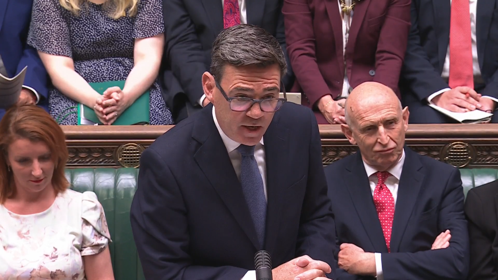 Burnham and Badenoch clash in new prime minister’s first PMQs